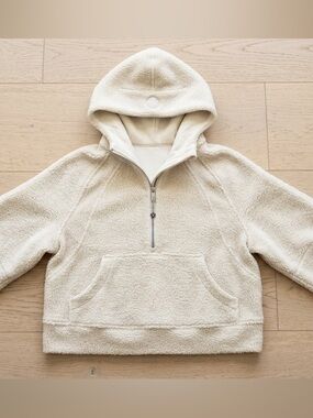 lululemon athletica Cream Sherpa Half-Zip Hoodie XS/S